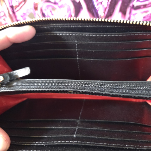 EUC Kate Spade Black/White Polka Dot Wallet - Picture 4 of 7